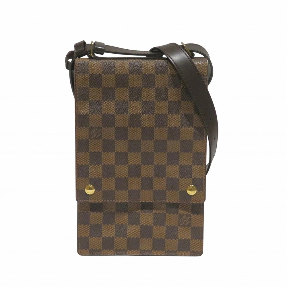 LOUIS VUITTON Authentic Brown Damier Canvas Shoulder Bag
